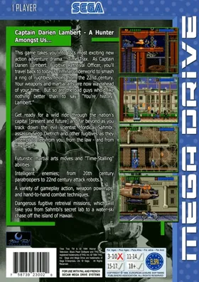 Time Trax (USA) (Proto) box cover back